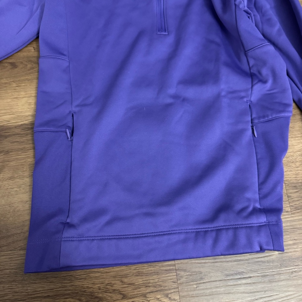 EUC - Nike - Women’s Golf Tour Performance Thermafit Purple Quarter-Zip Pullover - Picture 4 of 10